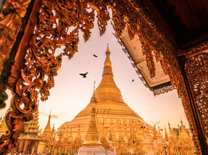 Croisiere Irrawaddy pagode de Shwedagon Yangon